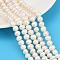 Natural Cultured Freshwater Pearl Beads Strands, Potato, Grade A+, Snow, 7~8mm, Hole: 0.7mm, about 54~55pcs/strand, 35.8~36.5cm