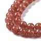 Chapelets de perles aux fraises en quartz naturel G-R435-03-8mm-3