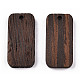 Colgantes de madera de wengué natural WOOD-T023-34-2
