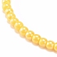Braccialetti elastici con perline rotondi acrilici con colori della caramella 7pcs 7 colori impostati per le donne BJEW-JB08061-5