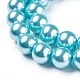 Eco-Friendly Dyed Glass Pearl Round Beads Strands HY-A002-10mm-RB024-3