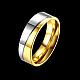 Regalos de san valentín anillos de pareja de acero titanio para hombres RJEW-BB16492-8-2