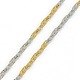 Trendy Two Tone Unisex 304 Stainless Steel Link Chain Necklaces NJEW-L043A-26M-2