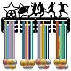 Спортивная тема железная вешалка для медалей настенная стойка для дисплея ODIS-WH0055-101-1