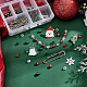 Kit para hacer broches de abalorios navideños de diy de Sunnyclue DIY-SC0019-53-4