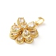 Латунные микро проложить кубического циркония подвески KK-P320-04B-G-2