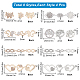 SUNNYCLUE 1 Box 32Pcs 8 Styles Heart Link Charms Alloy Connector Charms Hollow Rhinestone Love Charm Metal Tree Butterfly Connectors Charm for Jewelry Choker Necklace Making Christmas Valentine Craft ALRI-SC0001-22-2