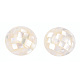 Perles de coquillage blanc naturel SHEL-F007-16A-4