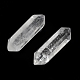 Cuentas puntiagudas de cristal de cuarzo natural con doble terminación G-G012-25-3