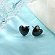 Hypoallergenic Bioceramics Zirconia Ceramic Heart Stud Earrings EJEW-C065-02D-2