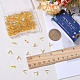 Sunnyclue 200 Stück Eispickel-Klemmbügel aus Legierung FIND-SC0006-13G-3