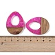 Подвески из смолы и дерева WOOD-F015-17D-3