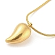 304 colliers pendentifs en acier inoxydable pour femmes NJEW-H020-01G-2