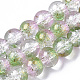 Brins de perles de verre craquelées peintes à la bombe GLAA-N035-03C-A01-1
