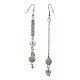 (Jewelry Parties Factory Sale)Synthetic Lava Rock Dangle Earrings EJEW-F184-02AS-1