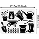 BENECREAT Gardening Tools Stencil DIY-WH0422-0002-2