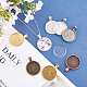 SUNNYCLUE 1 Set 7 Colors Bezel Pendant Trays Set Including 25mm Round Bezel Pendant Trays and Clear Glass Cabochons for Photo Pendant Jewelry Making Craft DIY Projects DIY-SC0010-90-8