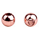 PandaHall Brass Round Bead Spacers Rose Gold Craft Findings 3mm about 100pcs/bag KK-PH0004-10RG-3