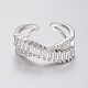Brass Micro Pave Cubic Zirconia Finger Rings RJEW-H122-01P-18mm-1