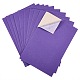 ジュエリー植毛織物  自己粘着性の布地  青紫色  40x28.9~29cm X-TOOL-WH0143-78K-1