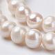 Fili di perle di perle d'acqua dolce coltivate naturali PEAR-D187-21-3