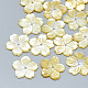 Perles de coquillage jaune SSHEL-S260-065-1