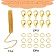 Kit de fabricación de collar de pulsera de cadenas de diy DIY-YW0005-82G-4