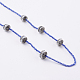 Collane di perline sfaccettate di vetro e perle di strass in pasta sintetica NJEW-F174-07-2