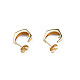 Accessoires de clous d'oreilles en laiton KK-N233-366-2