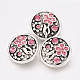Alloy Rhinestone Snap Buttons SNAP-S009-042-1