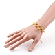 Bracelets de perles faits à la main au chalumeau mauvais œil BJEW-JB05855-05-5