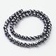 Magnetic Synthetic Hematite Beads Strands HEMA-4D-1-2