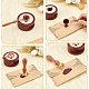 Brass Wax Seal Stamps with Rosewood Handle AJEW-WH0412-0102-3
