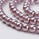 Hebras de perlas de vidrio teñidas ecológicas HY-A008-5mm-RB085-3