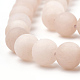 Chapelets de perles de jade blanche naturelle G-T106-250-1-2
