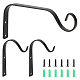 SUPERFINDINGS  Iron Wall Hanging Bracket Plant Hooks HJEW-FH0001-04-1