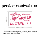 Wandaufkleber mit inspirierenden Sprüchen von Superdant „In einer Welt DIY-WH0377-052-2