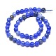 Dyed Natural Agate Faceted Round Beads Strands G-E267-11-3