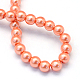 Chapelets de perles rondes en verre peint HY-Q003-6mm-77-4