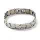 201 Stainless Steel Rectangle Watch Band Bracelet BJEW-H550-01P-1