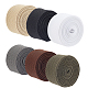 BENECREAT 12M 6 Colors Flat Polyester Elastic Band OCOR-BC0002-07-1