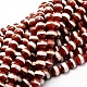 Brins de perles dzi à motif rayé de style tibétain teint G-E324B-6mm-02-1