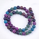 Natural Fire Crackle Agate Beads Strands G-T125-22F-2
