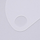 アクリルカラーパレット  塗装用品  半円  ホワイト  100x160x2mm  穴：26mm AJEW-WH0152-42-2