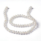 1 chapelets de perles en rondelles en verre de cristal opaque de couleur solide X-EGLA-F046A-17AB-4
