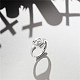 Shegrace anello regolabile in argento sterling placcato rodio con 925 anello JR818A-3