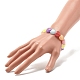 Candy Farbe Herz Perlen Stretch-Armband für Frauen BJEW-JB07631-3