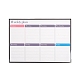 Calendario semanal de borrado en seco magnético para refrigerador AJEW-E043-09-3