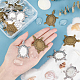 20 Stück 2 Farben Schildkröte Legierung Anhänger Cabochon Einstellungen DIY-PH0003-26-WH-6