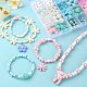 Kit de fabrication de bijoux pour enfants avec perles et pendentifs colorés bricolage DIY-LS0004-07-5